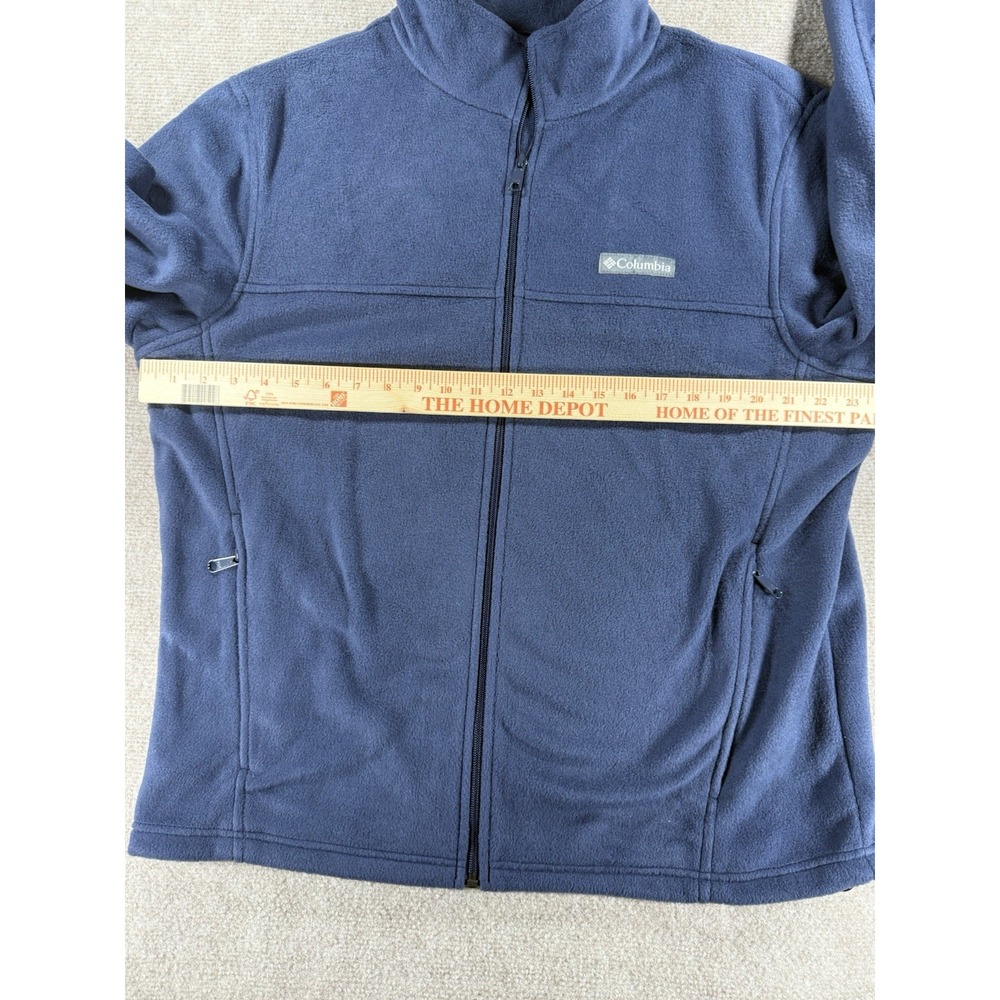 Columbia Sportswear Blue Full Zip Warm Fleece Jacket Men's Size L Outdoor Hiking - Picture 5 of 7